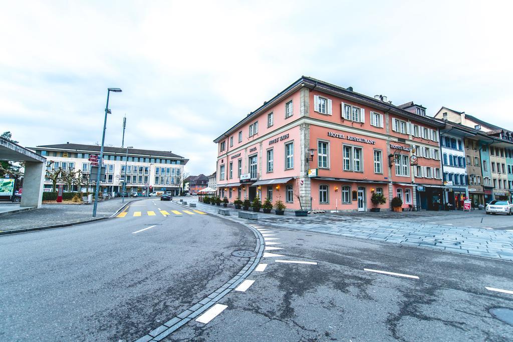 Hotel Rotes Haus Brugg  Bagian luar foto